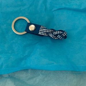 Swarovski blue keychain